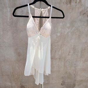 Fiorentina negligee baby doll pink and cream